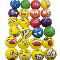 Stress Balls Soft PU Emoji Ball Assorted Colors Random Pattern Party Toys