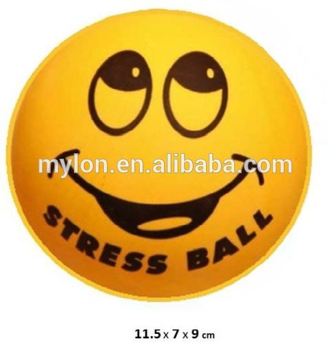 Large Smiley Face Stress Ball Tension Relaxation Relief Foam Hand Squeezy